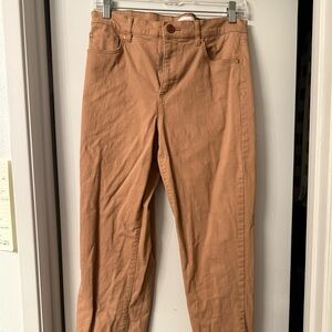 Loft Tan High-Waisted Pants